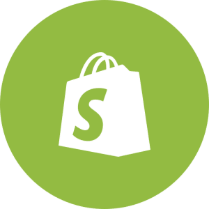Shopify logo round icon