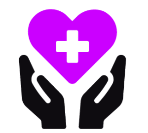 Health and wellness sector icon including healthcare CBD and fitness