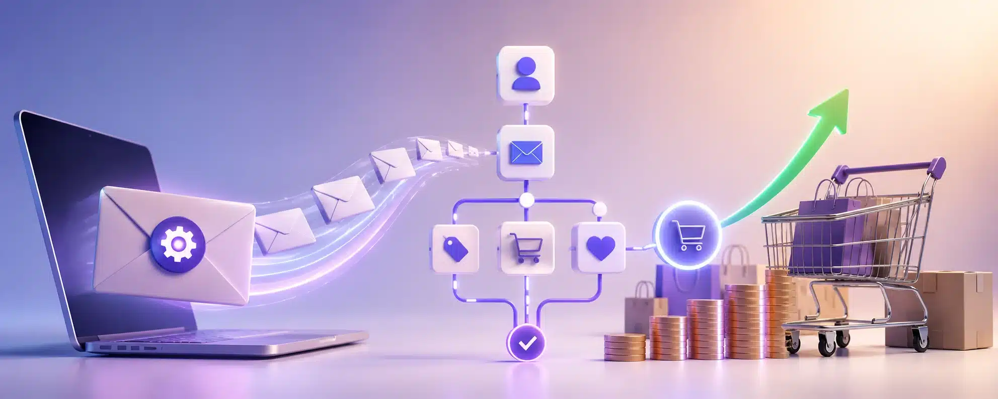 E-commerce automation and growth flow
